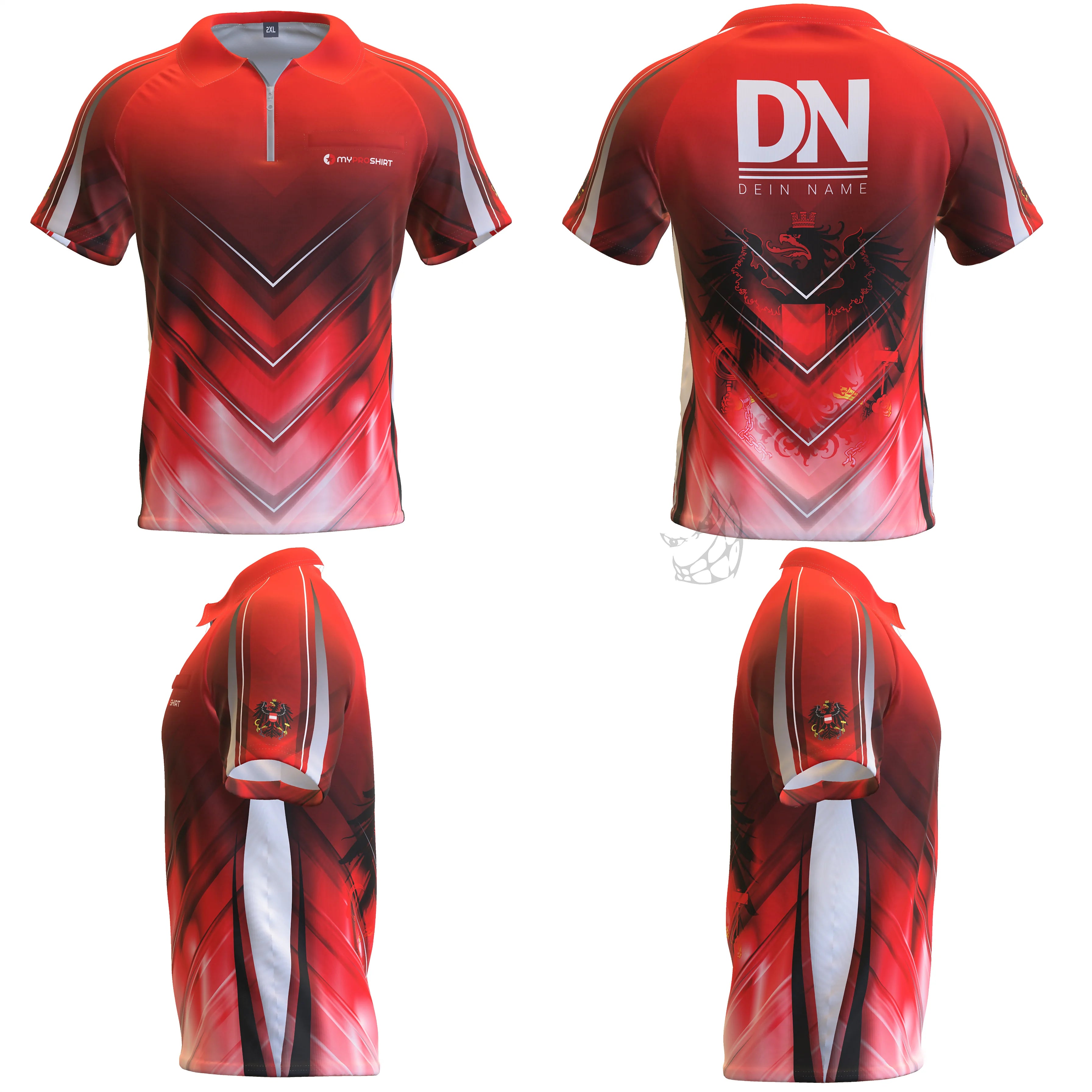 Fast Foward Austria Darts Shirt personalisierbar