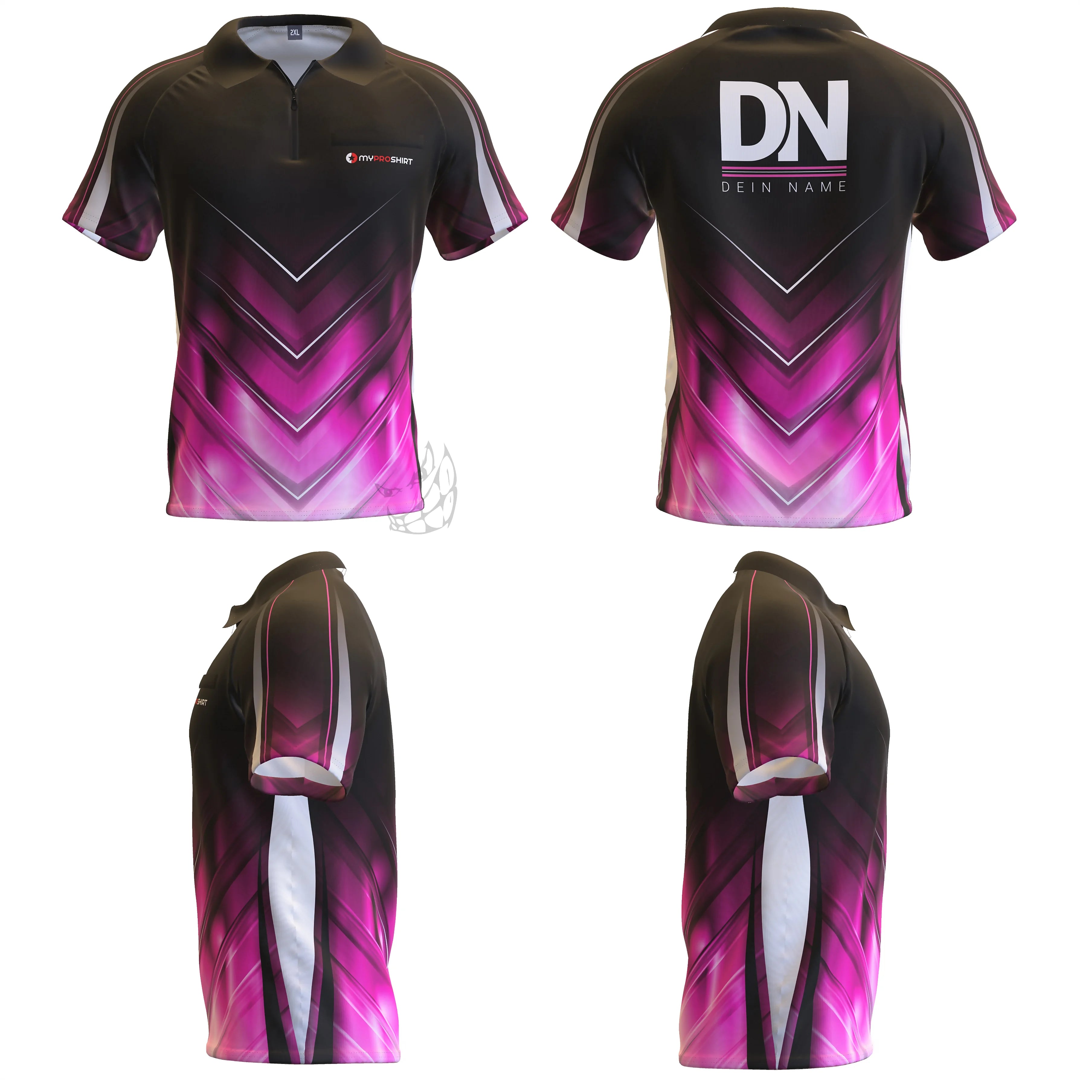 Fast Forward Darts Shirt Pink personalisierbar