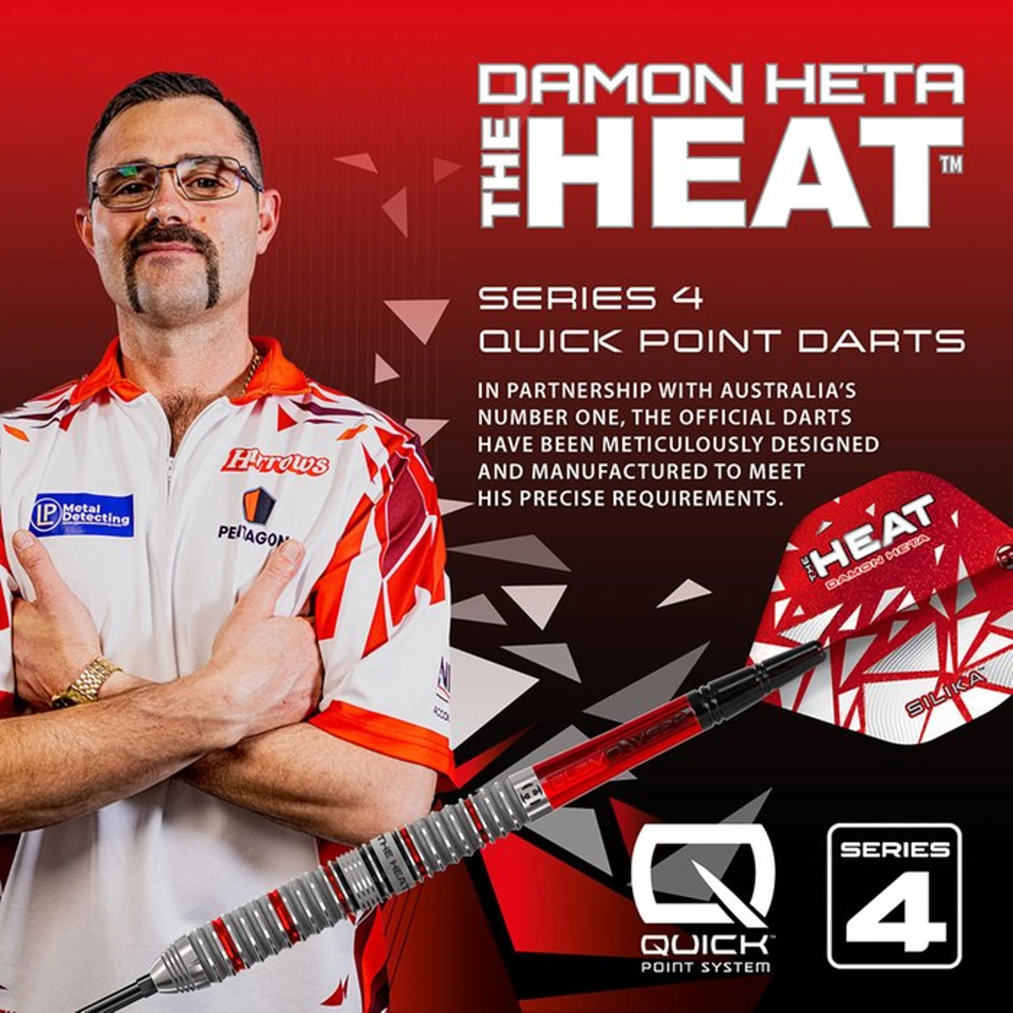 Harrows Damon Heta V4 Steeldarts QP 23g