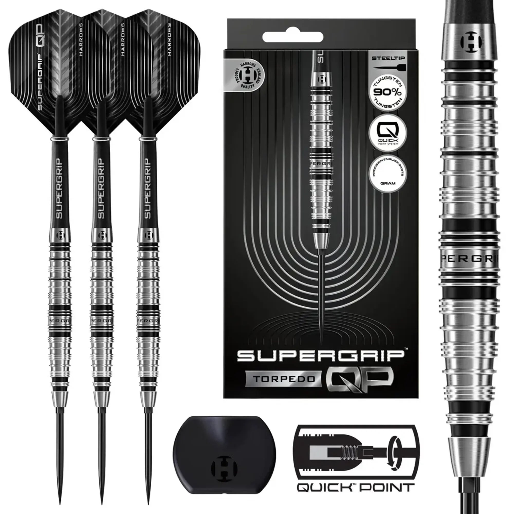 Harrows Supergrip Torpedo Steeldarts QP 22-24g