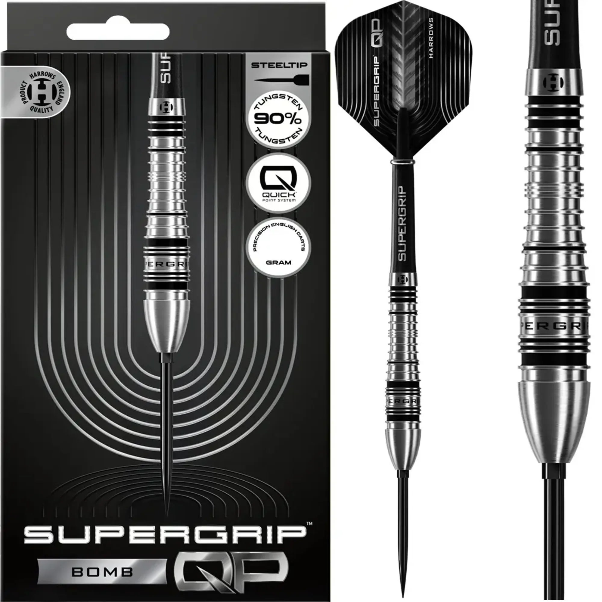 Harrows Supergrip Bomb Steeldarts QP 23-25g