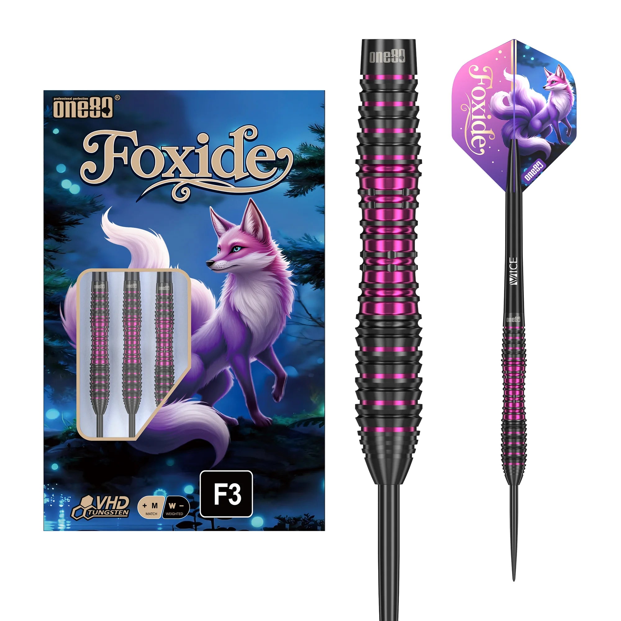 One80 Foxide F3 Steeldarts 22-24g