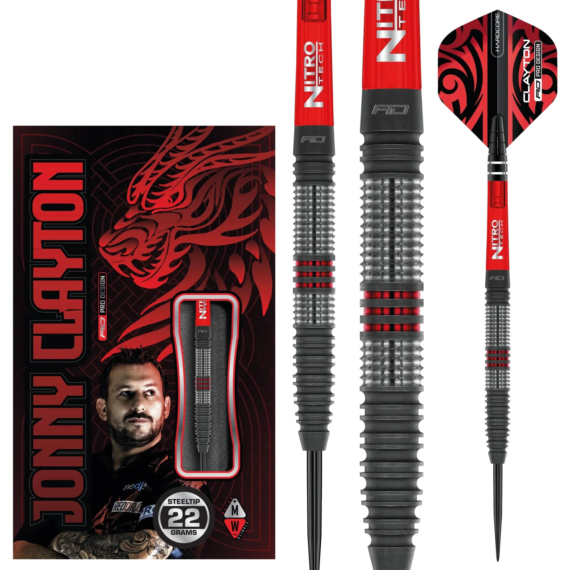 Red Dragon Jonny Clayton Hiraeth Steeldarts 23g
