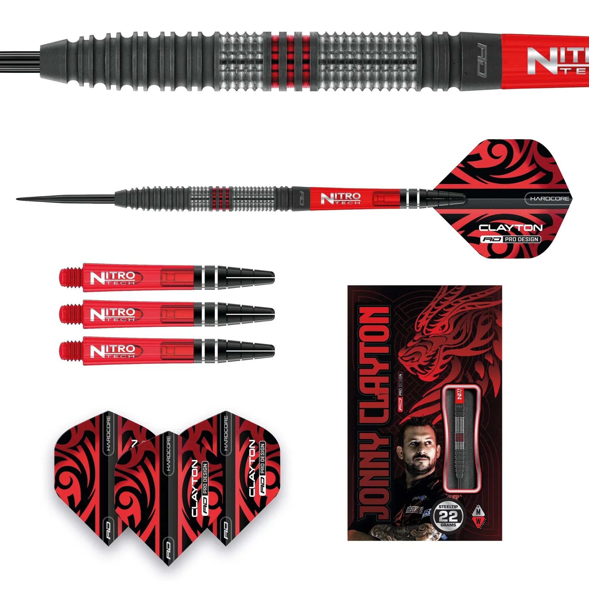 Red Dragon Jonny Clayton Hiraeth Steeldarts 23g