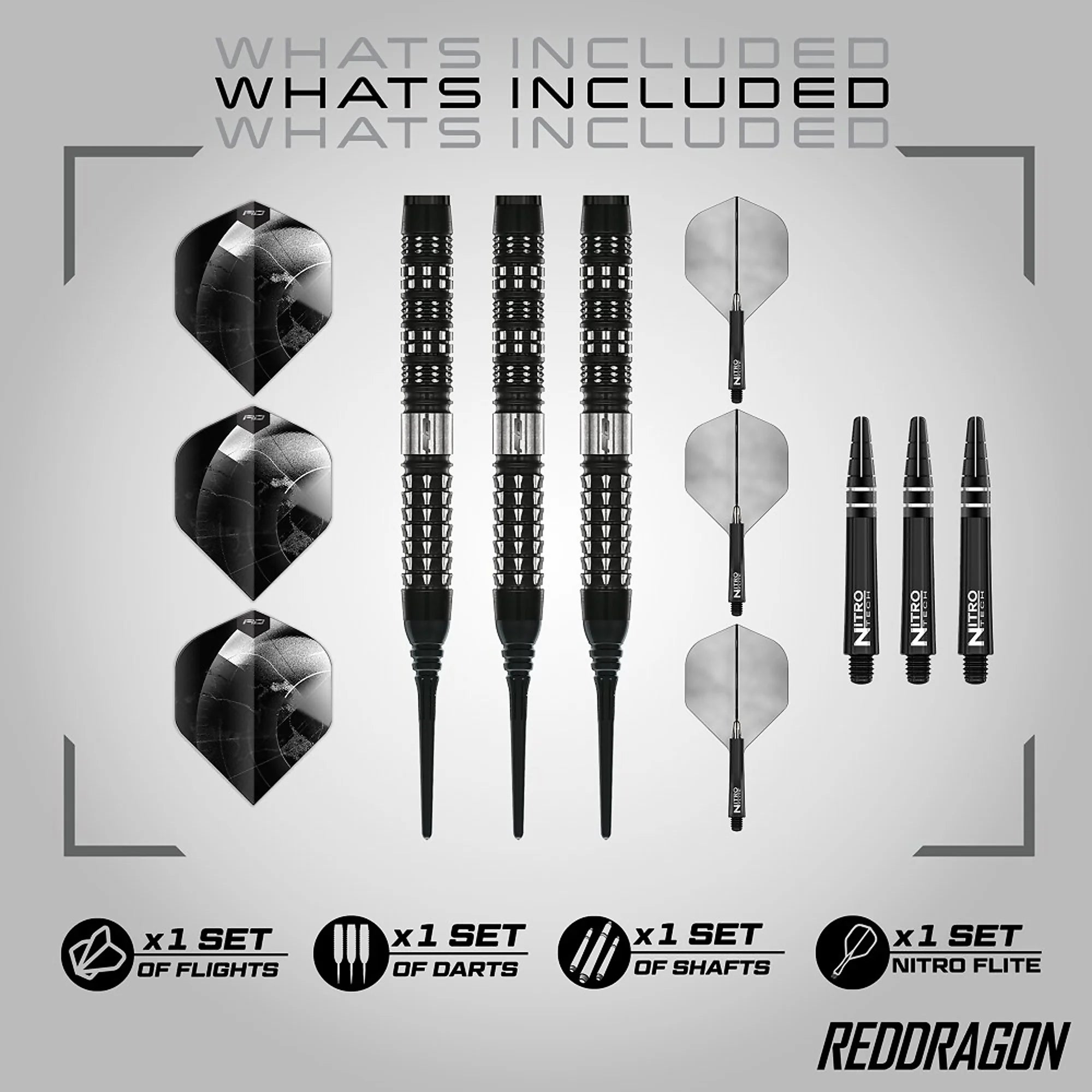 Red Dragon Recon Parallel Softdarts 20g