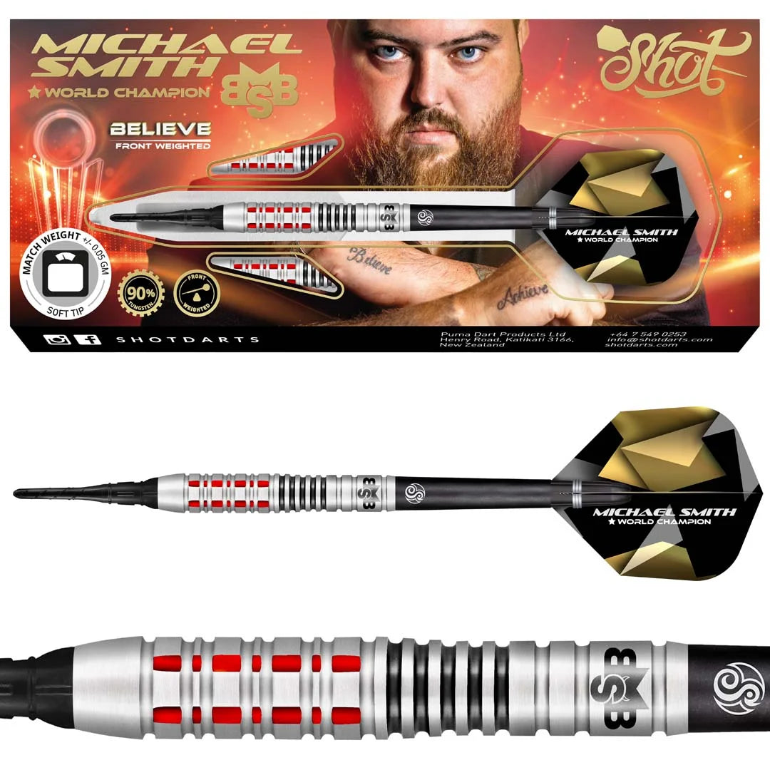 Shot Michael Smith Believe Softdarts 20g