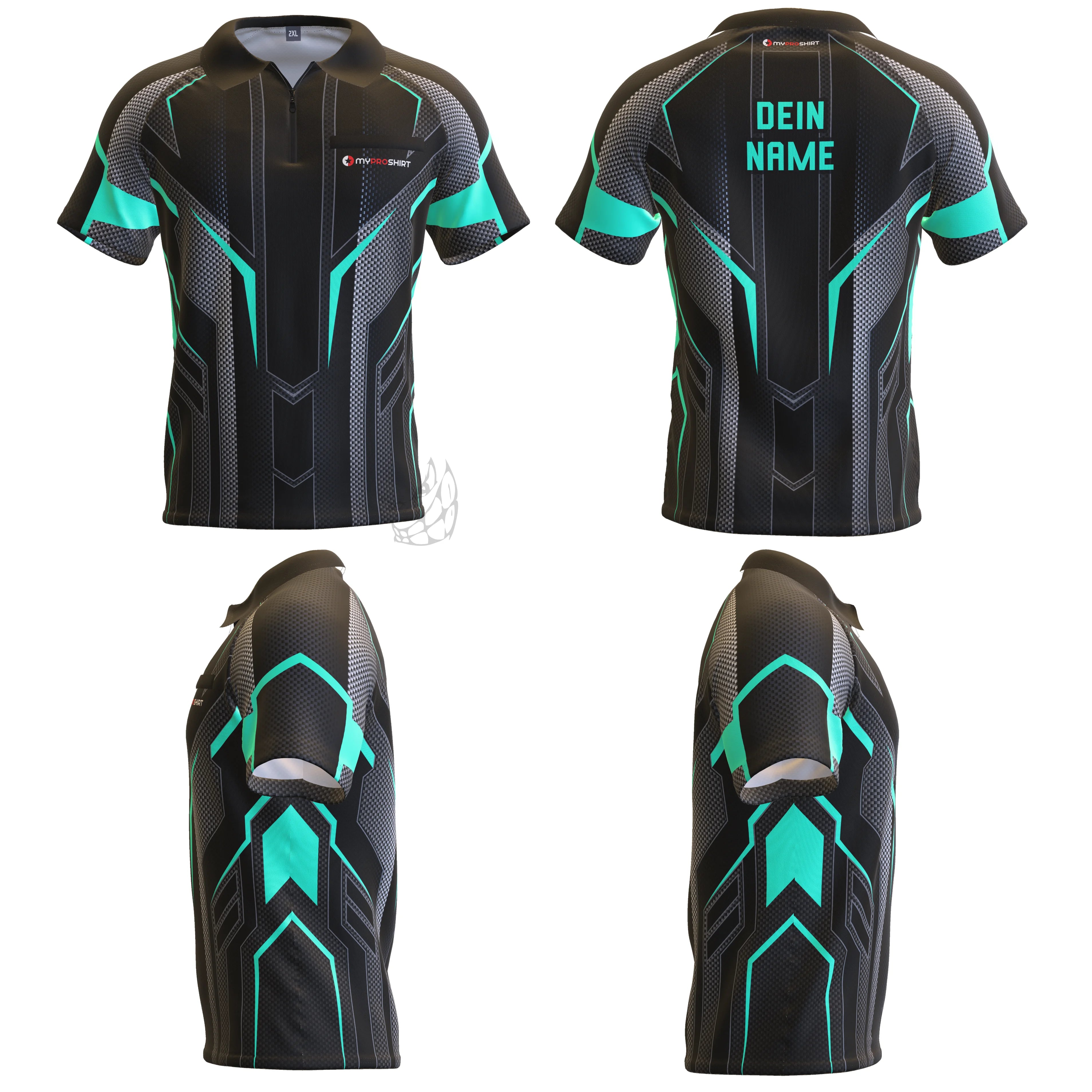 STR 8-Darts Shirt Mint personalisierbar