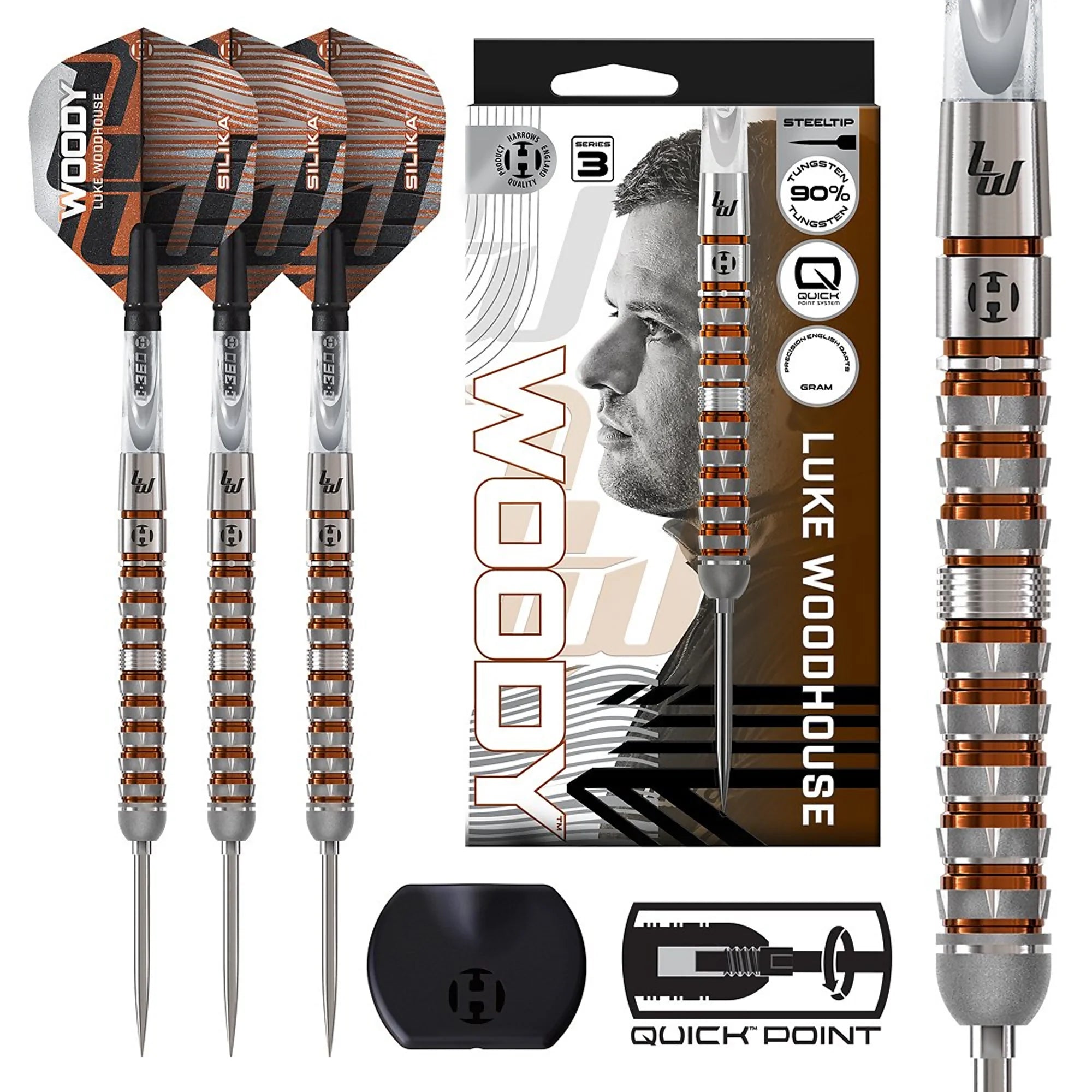 Harrows Luke Woodhouse S3 Steeldarts QP 23g