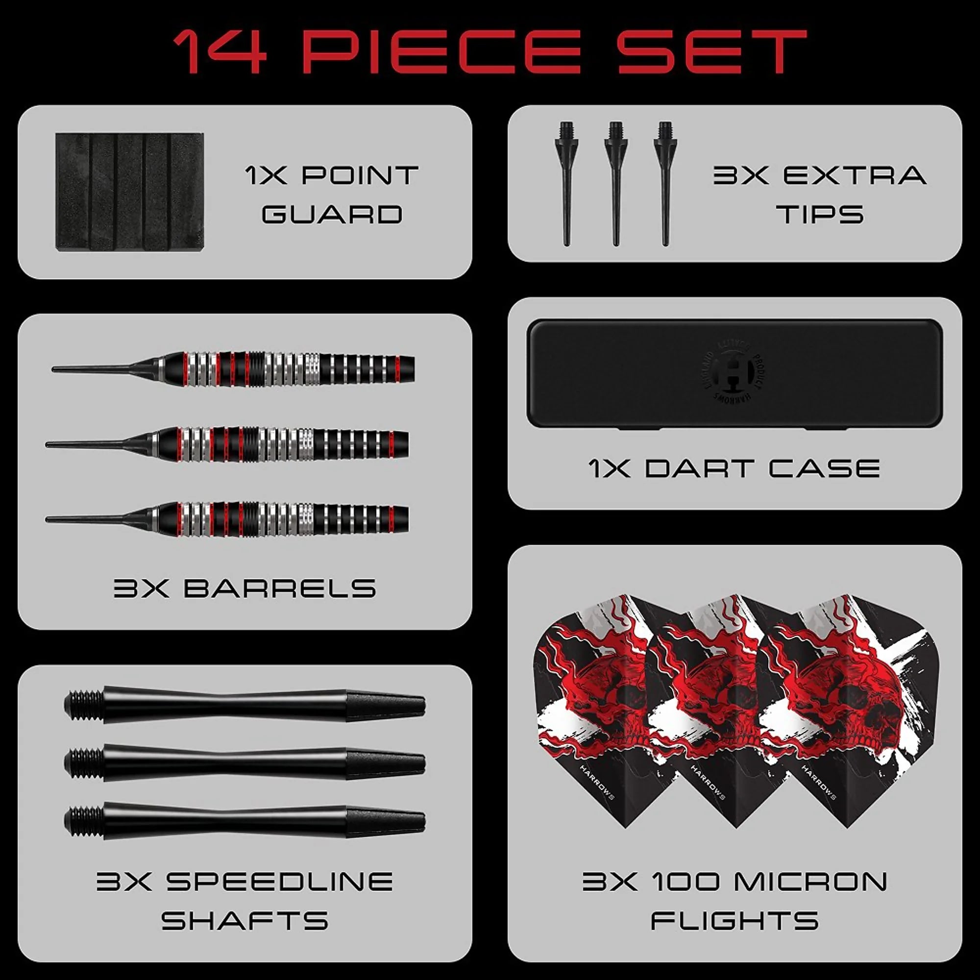 Harrows Ryan Searle Softdarts Brass 20g