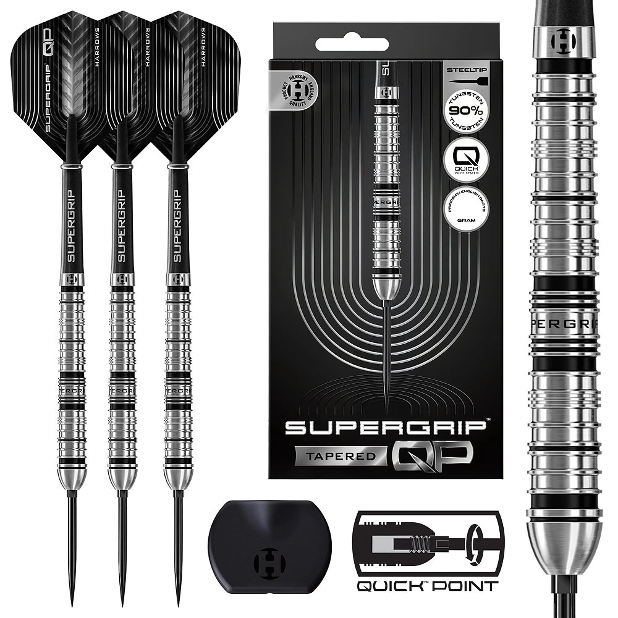 Harrows Supergrip Tapered Steeldarts QP 22-24