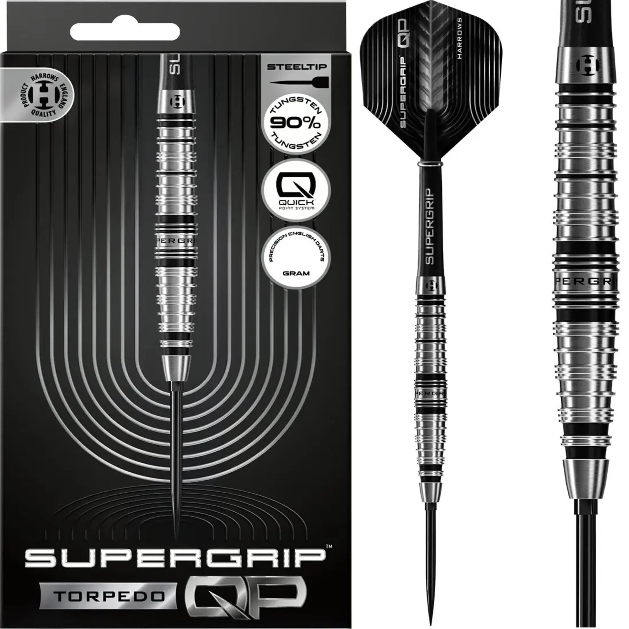 Harrows Supergrip Torpedo Steeldarts QP 22-24g