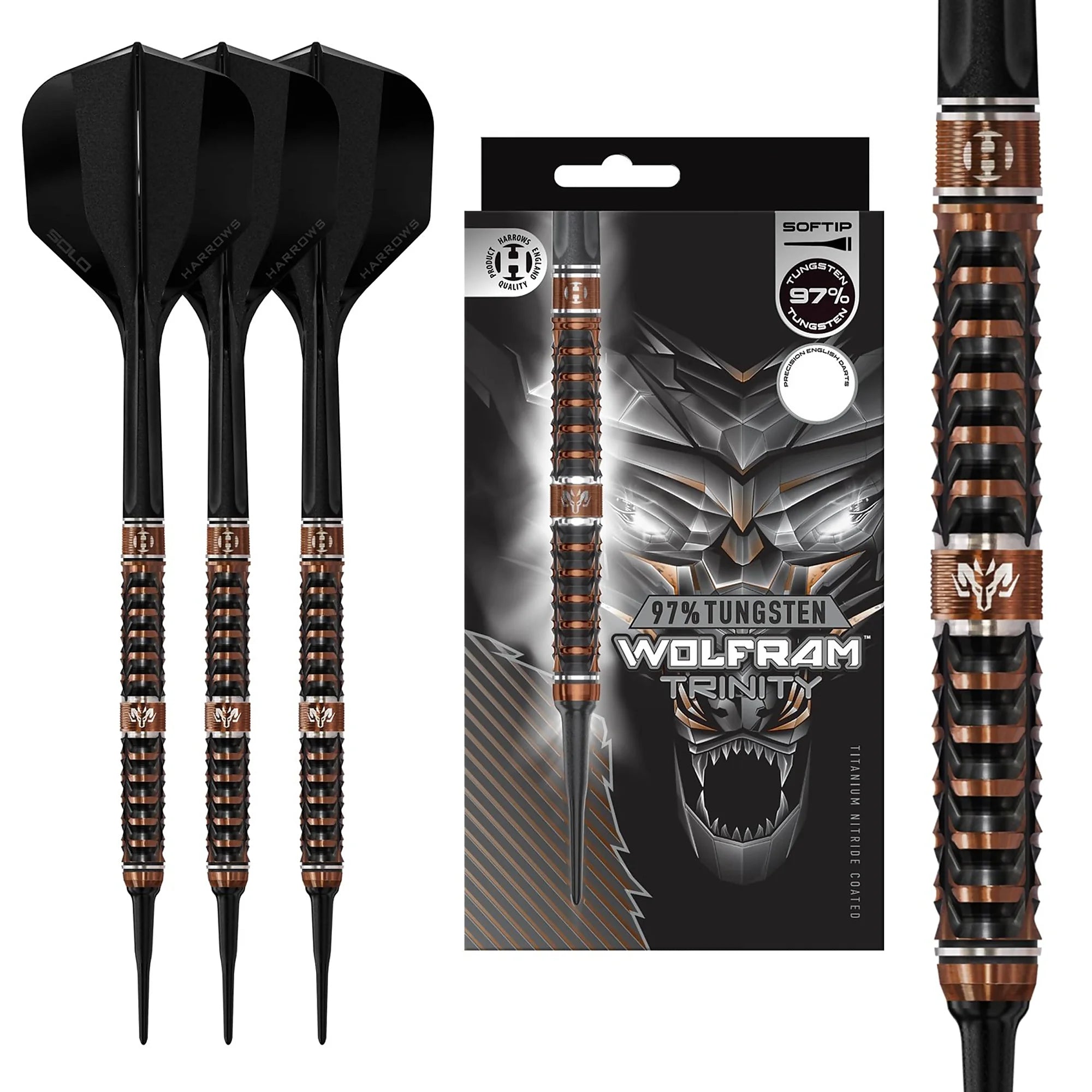 Harrows Wolfram Trinity Stoftdarts 20g