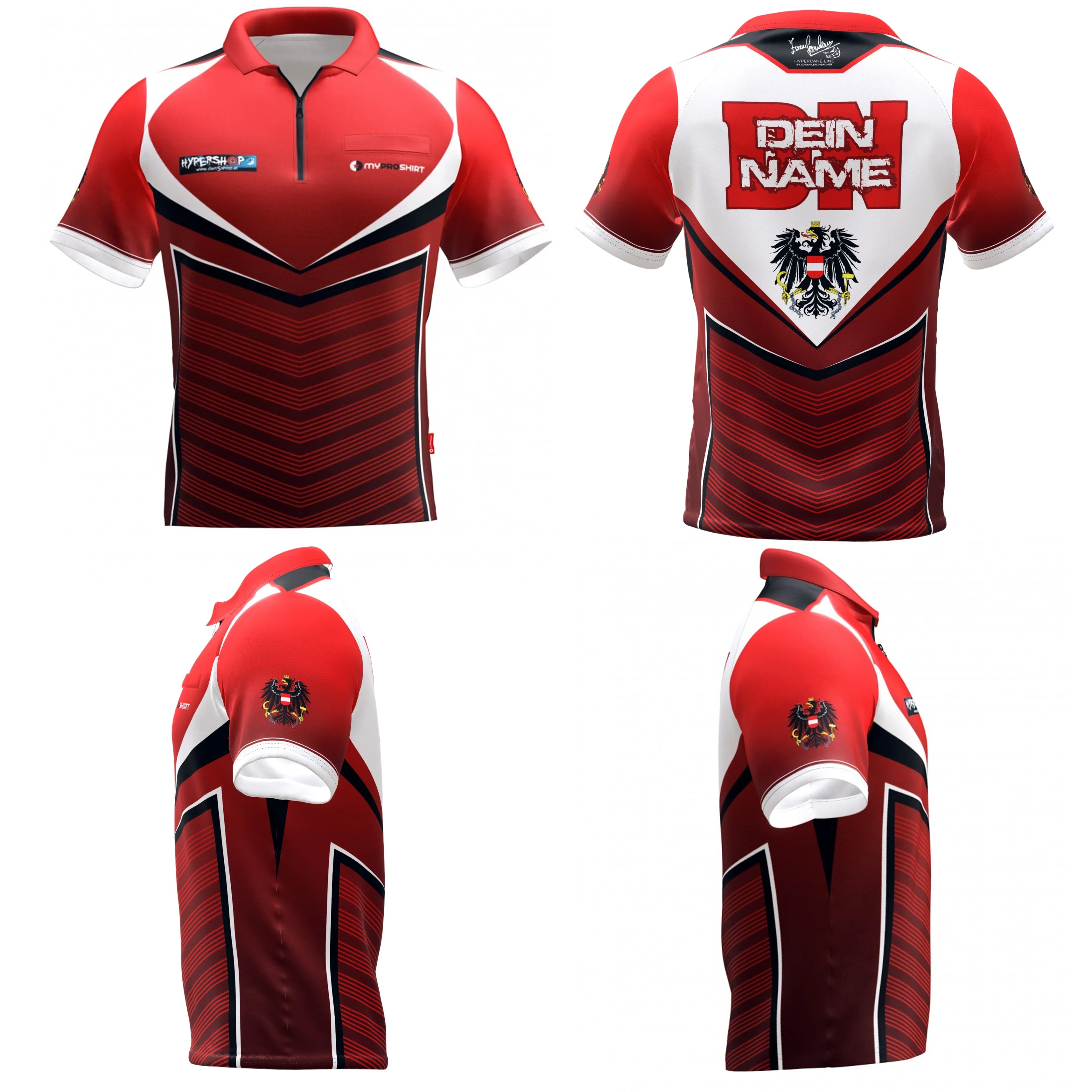 Dart Shirt Hypercane Line Austria personalisierbar