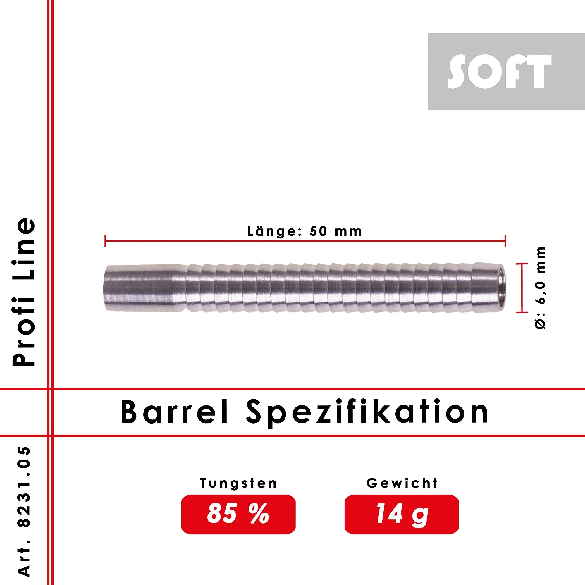Karella Soft Dartsbarrel Profi Line PLS