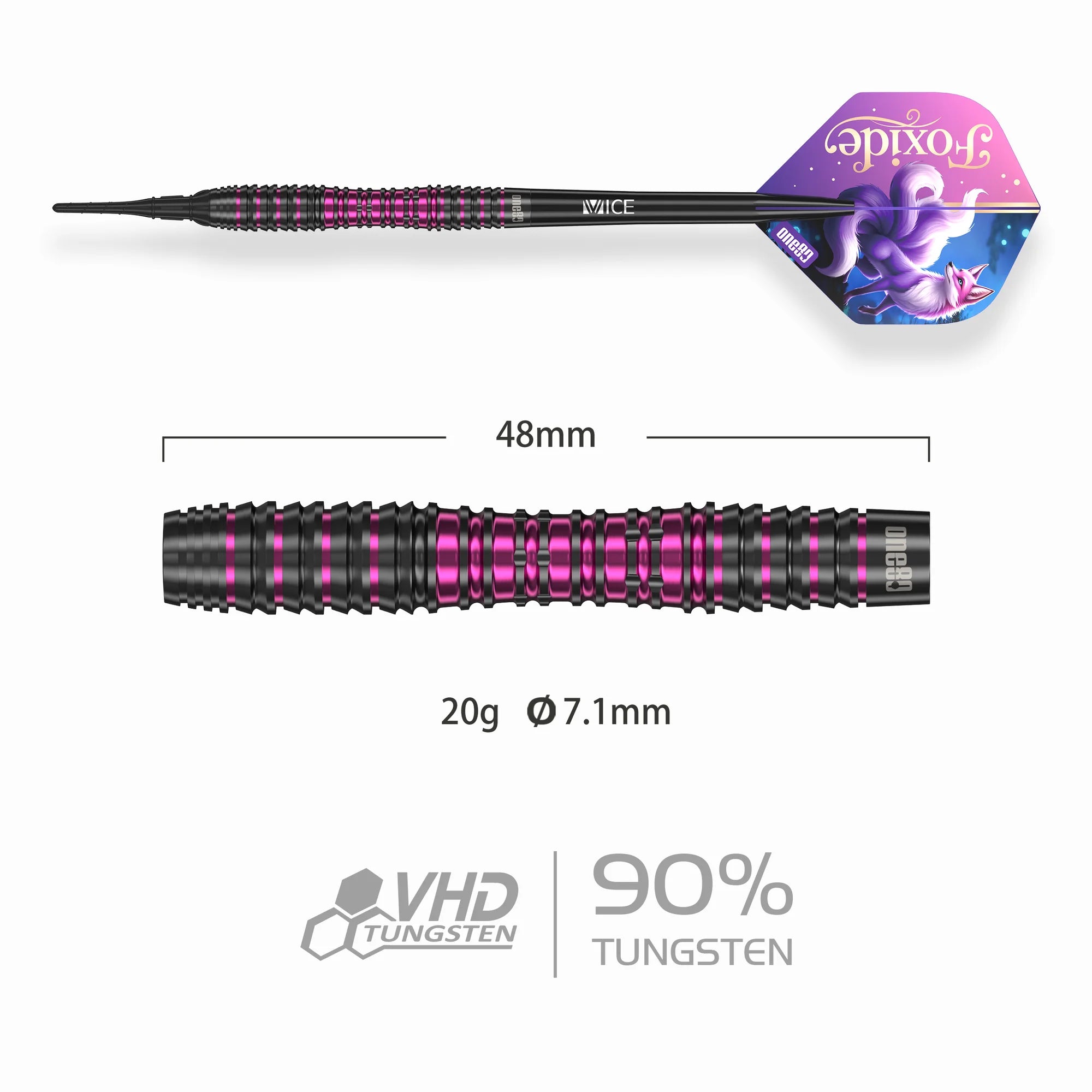 One80 FOXIDE F3 Softdart 22g/90%