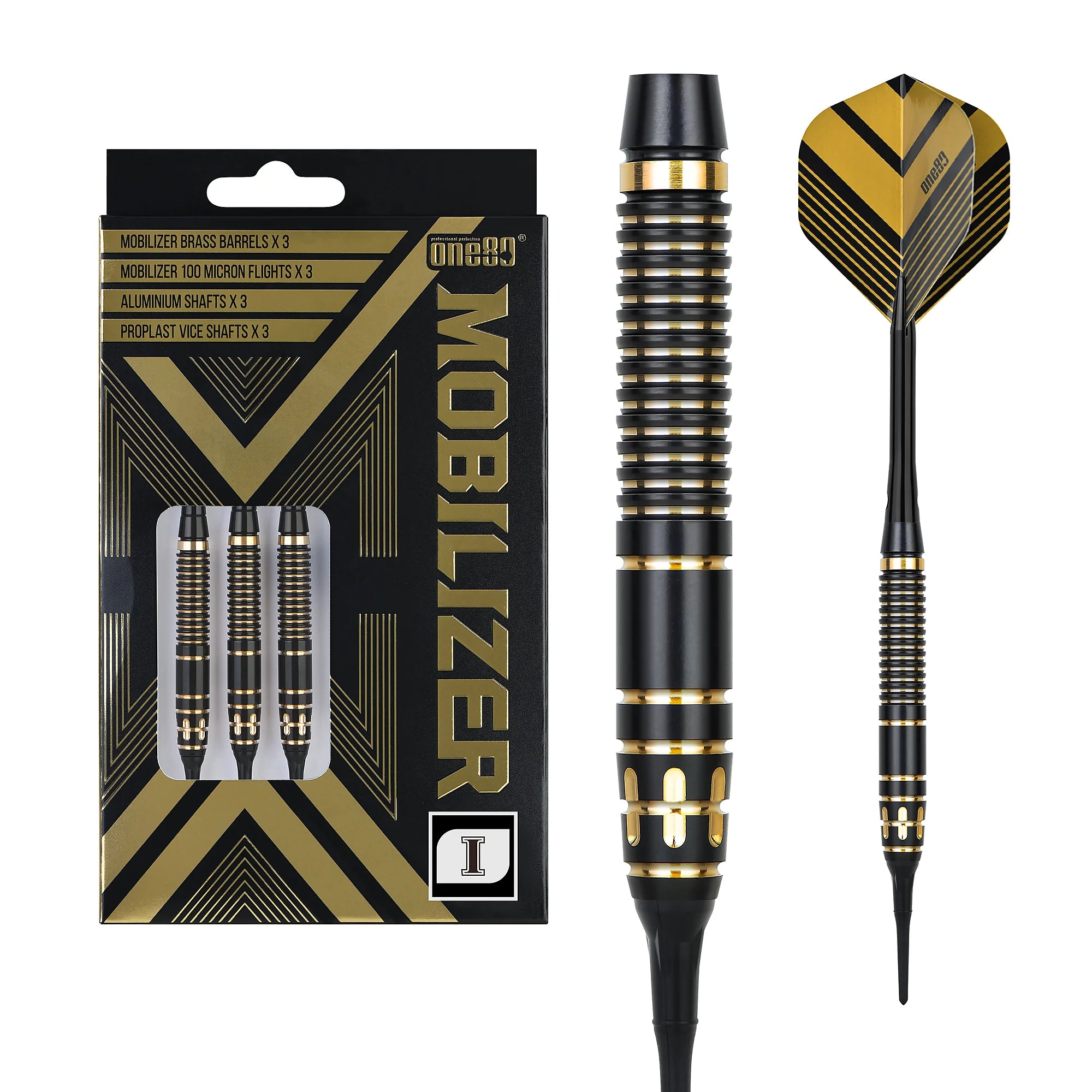 One80 Mobilizer 1 Softdarts Brass 20g