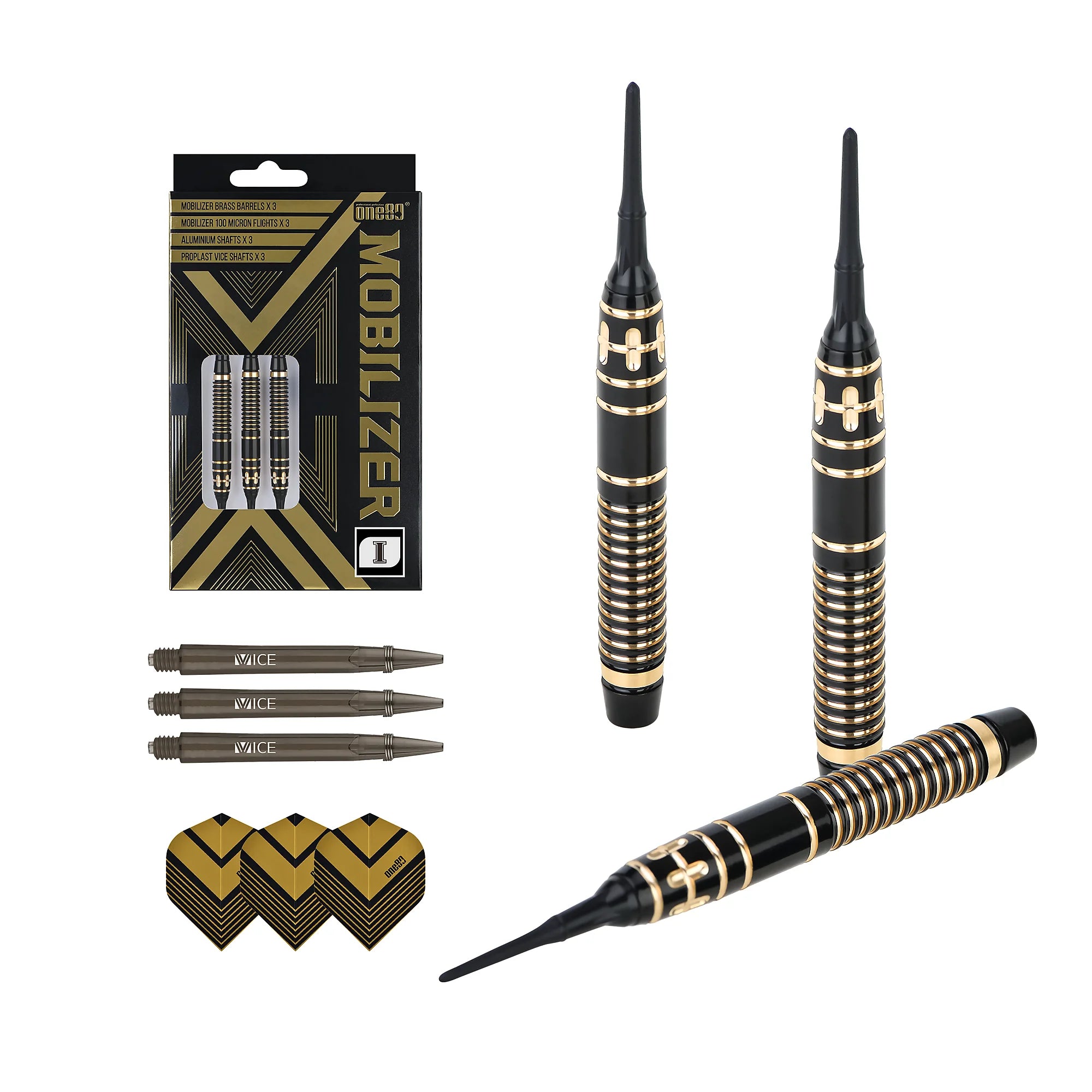 One80 Mobilizer 1 Softdarts Brass 20g