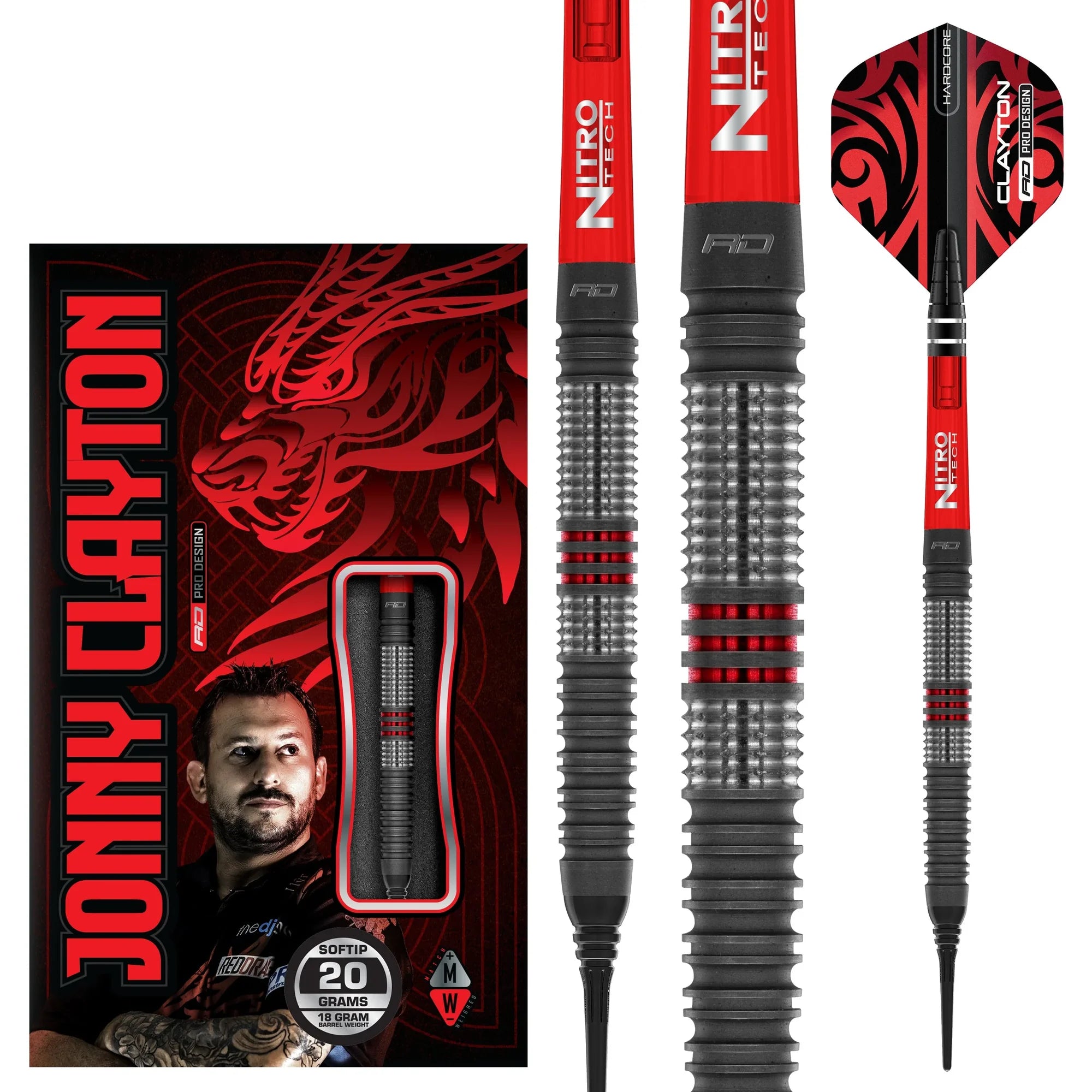 Red Dragon Jonny Clayton HIRAETH Softdarts 20g