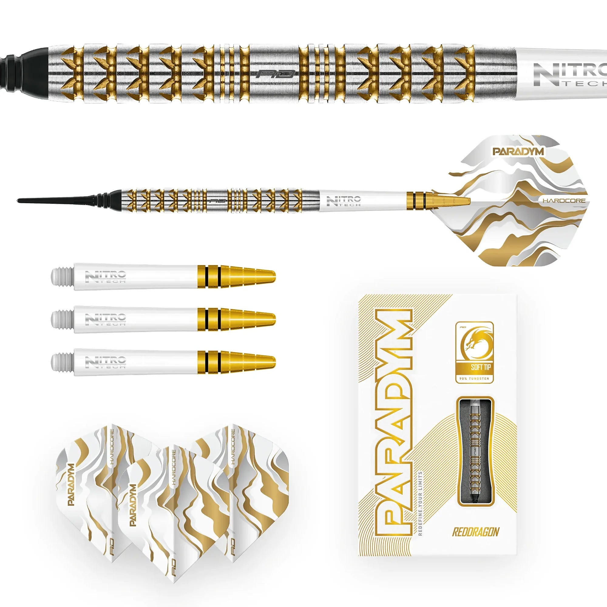 Red Dragon Paradym Paralell Gold Softdarts 20g