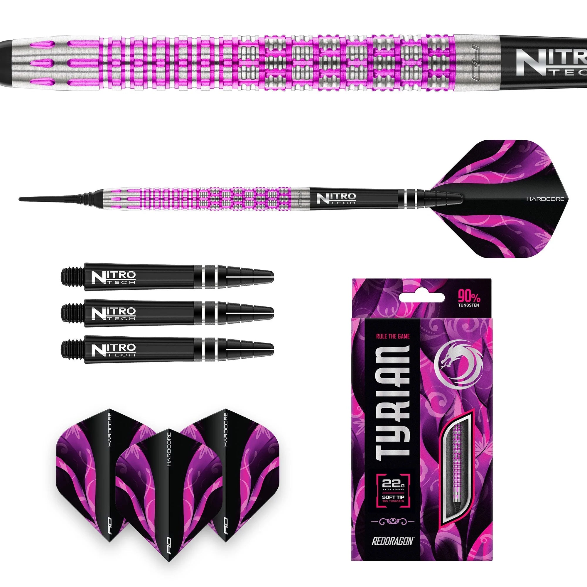 Red Dragon Tyrian Softdarts 22g
