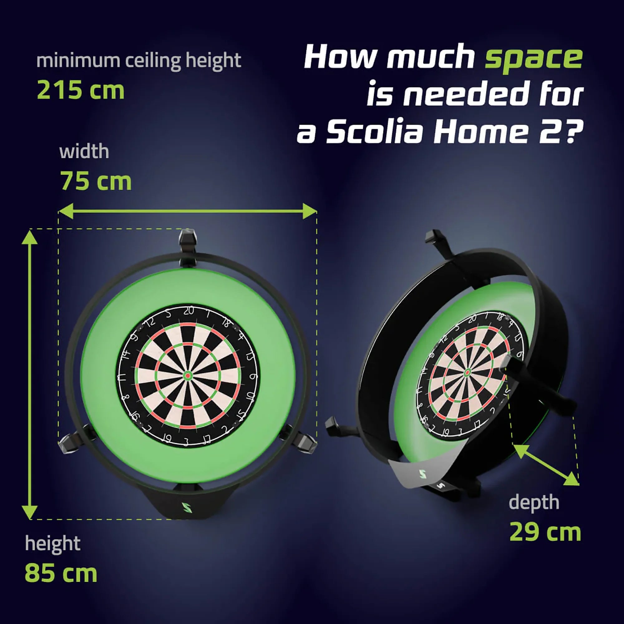 Scolia Home 2.3 FLEX Electronic Dart Scoring System + Premium Beleuchtung