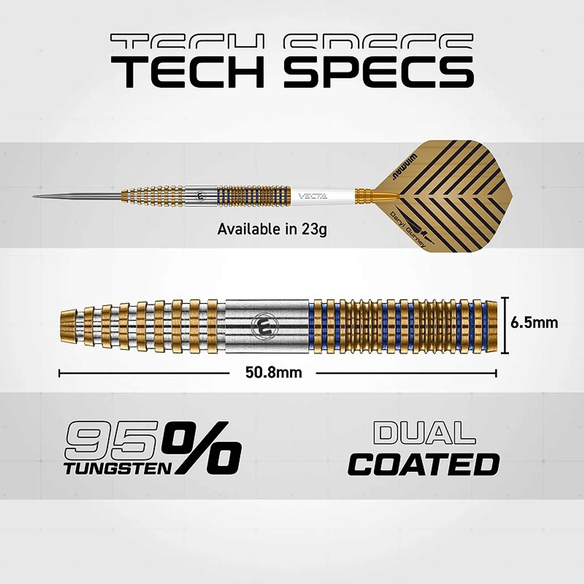 Winmau Daryl Gurney Steeldarts Signature Edition 23g