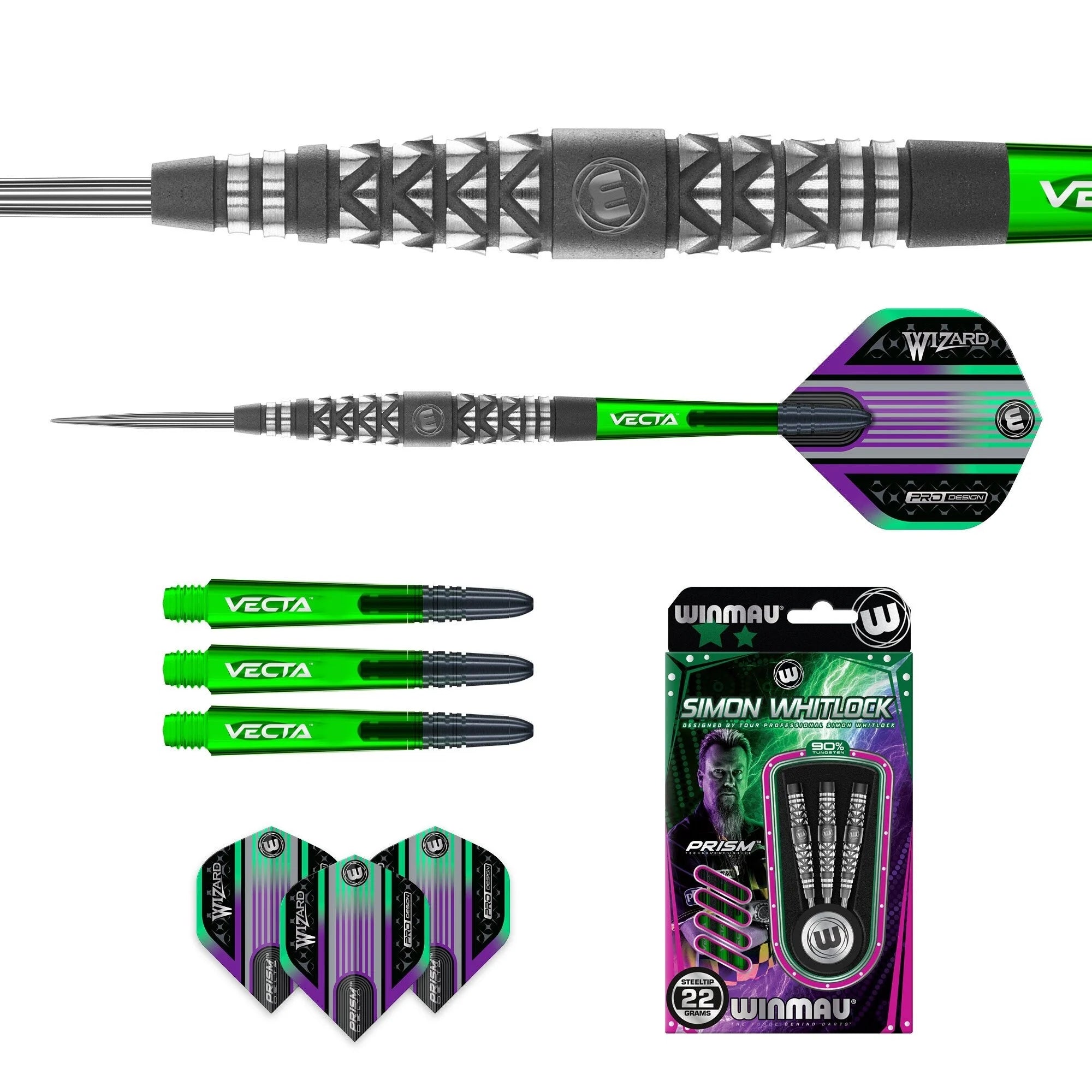 Winmau Simon Whitlock Atomised Steeldarts 22-24g