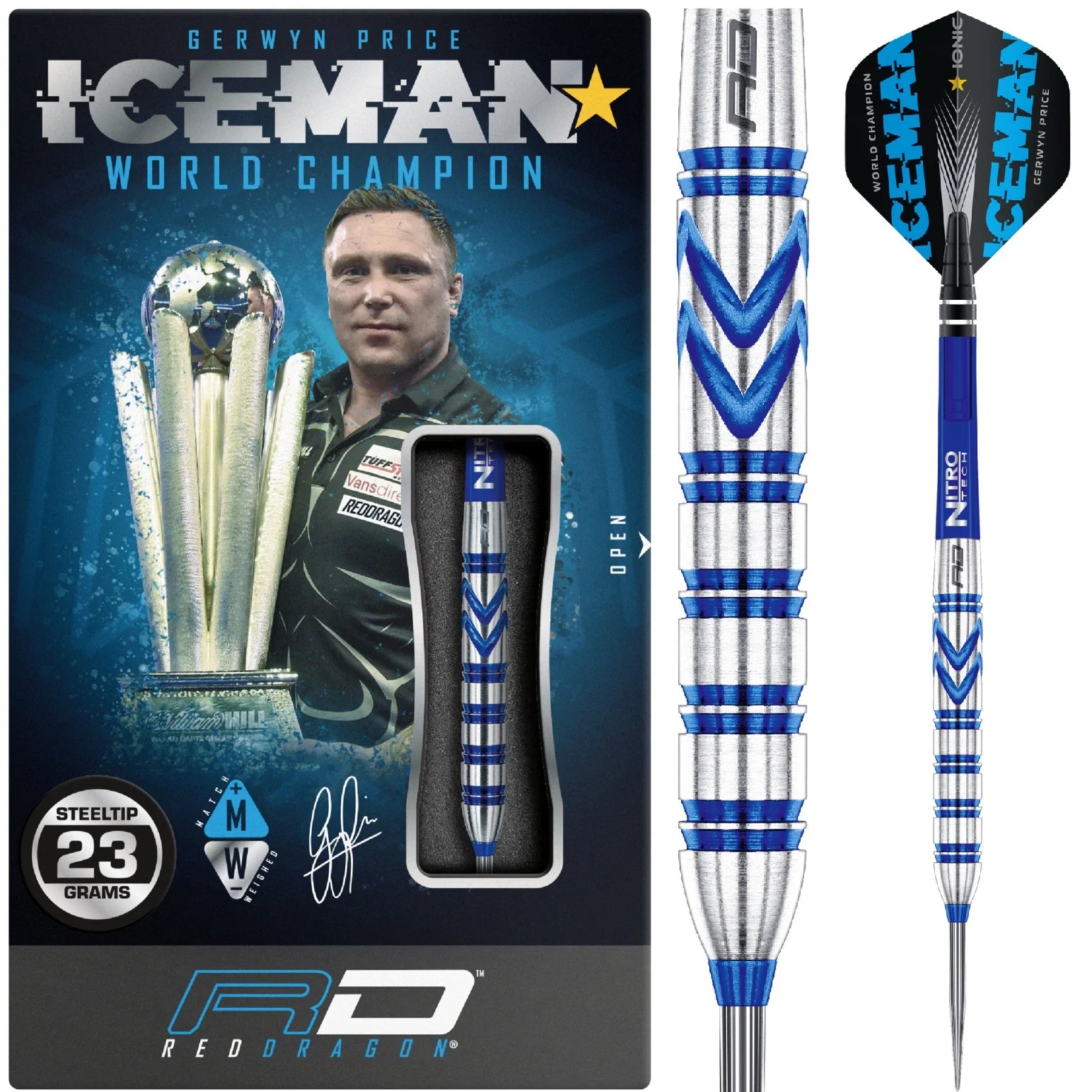 Red Dragon Gerwyn Price Match Steeldarts 23g
