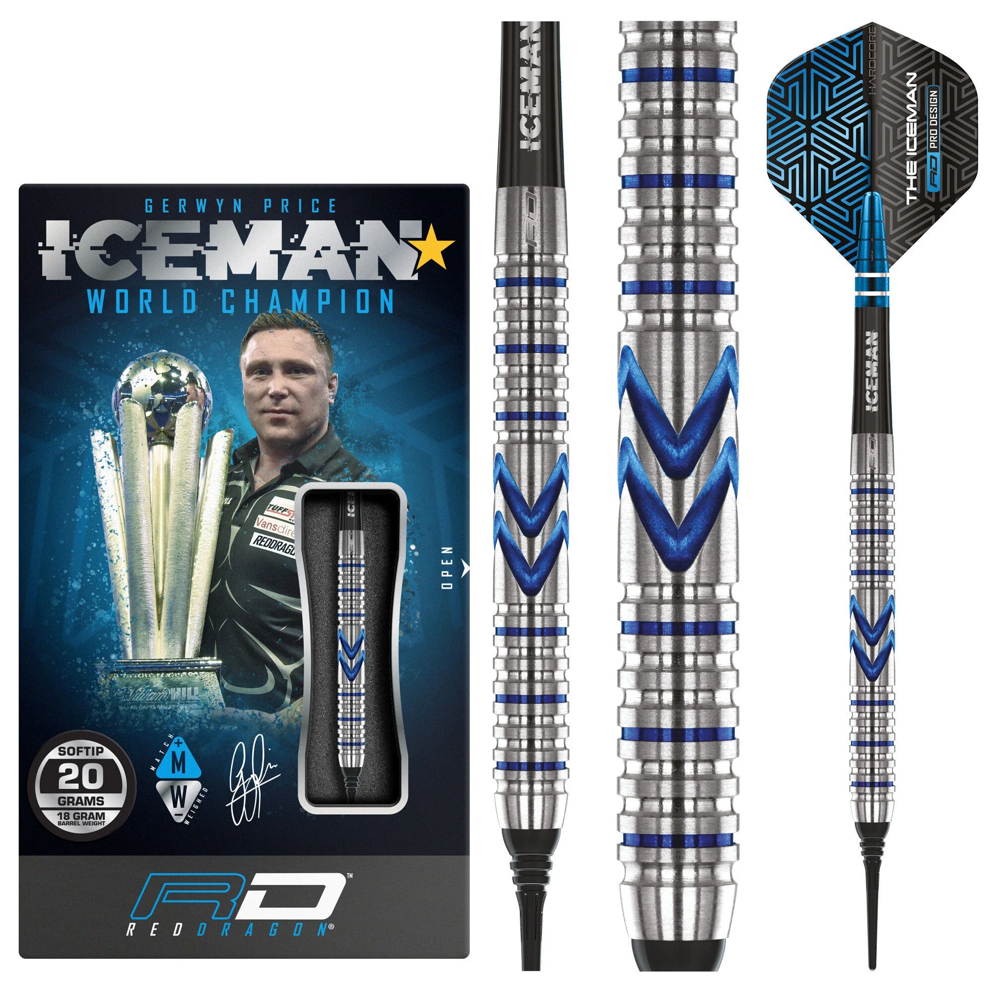 Red Dragon Gerwyn Price Midnight Softdarts 20g