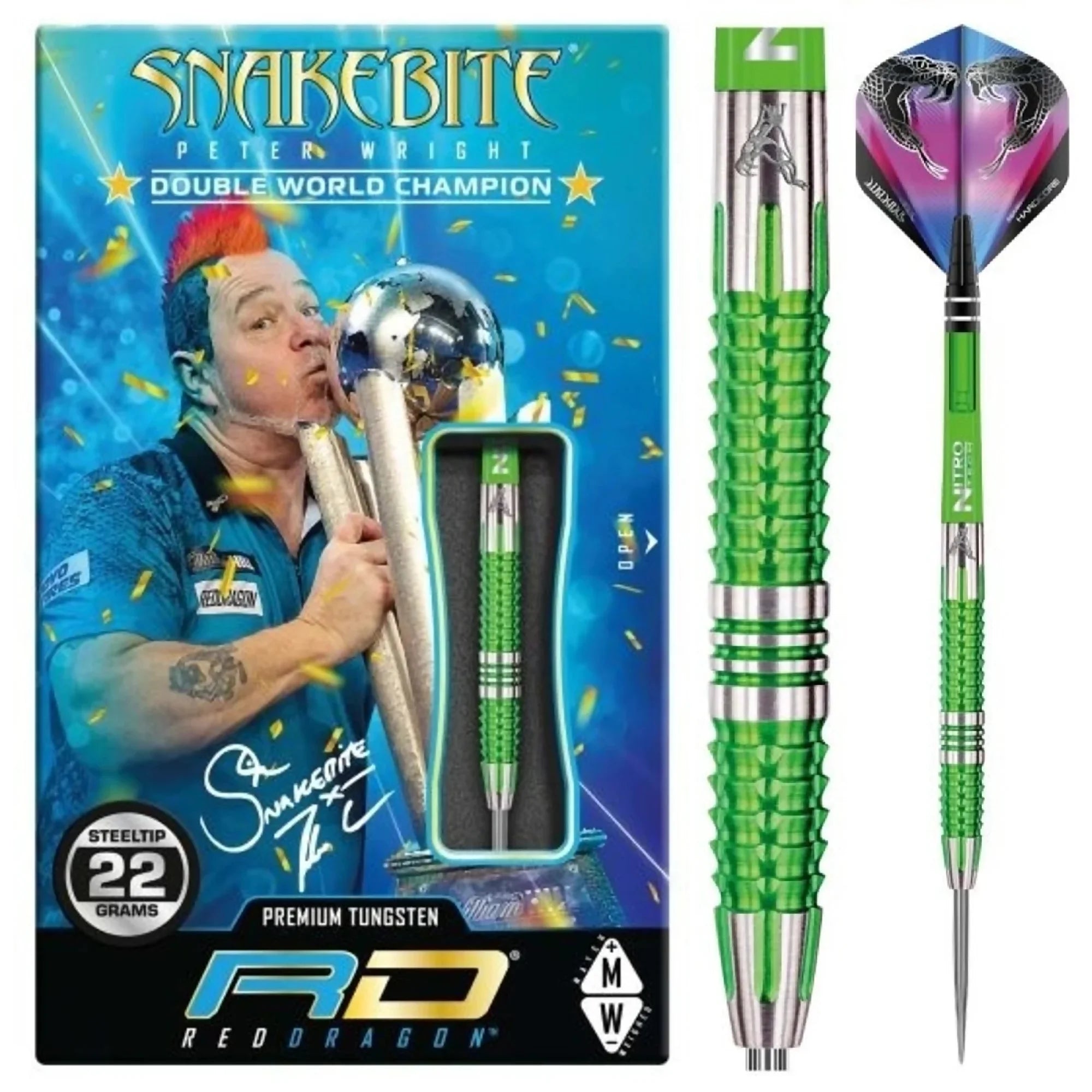 Red Dragon Peter Wright Mamba 2 Steeldarts 22g