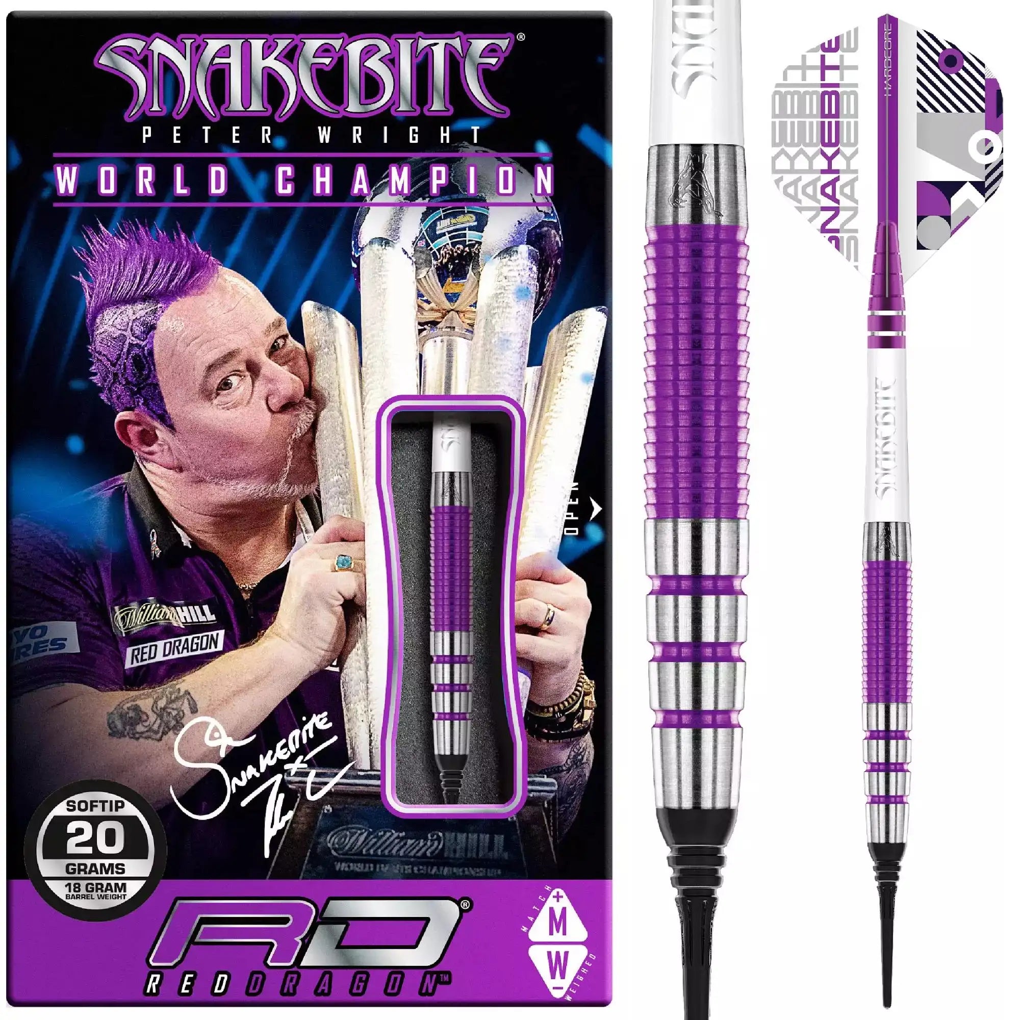 Red Dragon Peter Wright PL15 Medusa Softdarts 20g