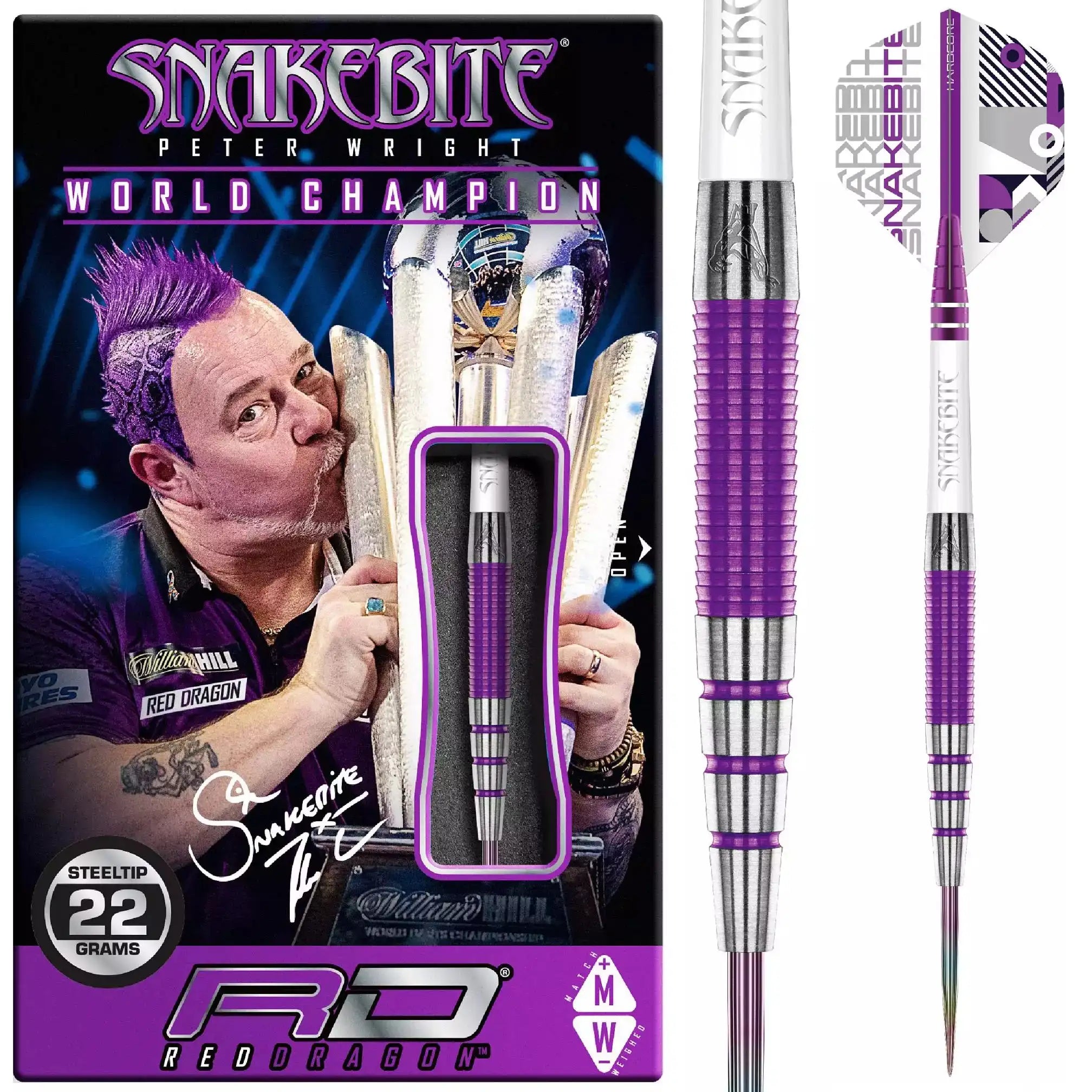 Red Dragon Peter Wright PL15 Medusa Steeldarts 23g